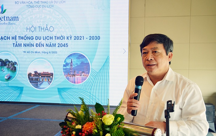 Thứ trưởng Bộ VHTTDL Đoàn Văn Việt phát biểu chỉ đạo tại Hội thảo